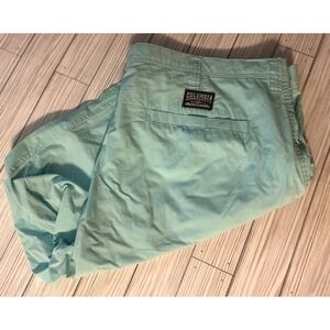Columbia Shorts Men 44 Blue Chino Hiking Outdoor 10" Inseam Preppy Casual